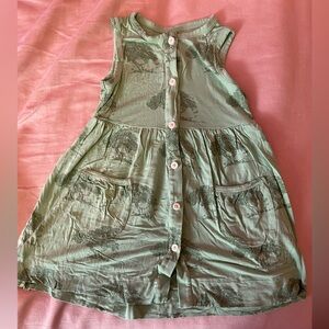 Kate Quinn Green Apple tree tank dress 18-24M